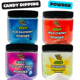 Candy Dipping Powder – Sour Blue Raspberry, Wild Cherry & Cotton Candy | Yum Yum Candy Shop